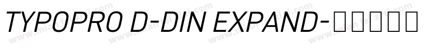 TYPOPRO D-DIN EXPAND字体转换